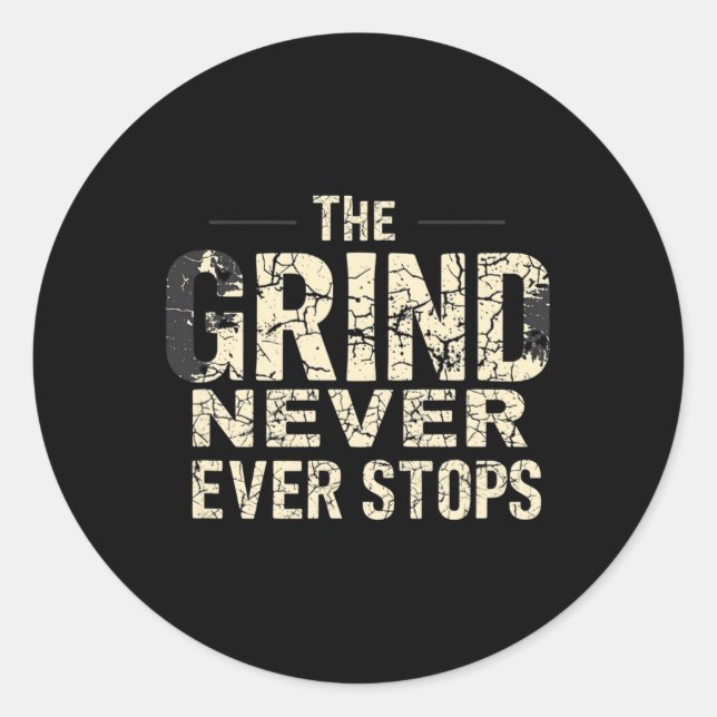 Sticker Rond Restez motivé (Devant)