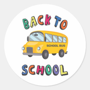 Sticker Rond Retour à l'école