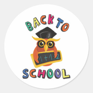 Sticker Rond Retour à l'école