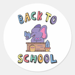 Sticker Rond Retour à l'école