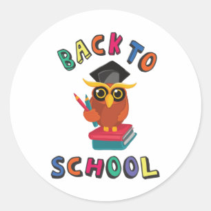 Sticker Rond Retour à l'école
