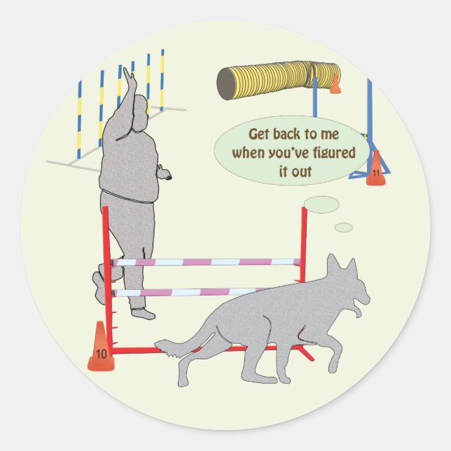 Sticker Rond Retournez-Moi (Devant)