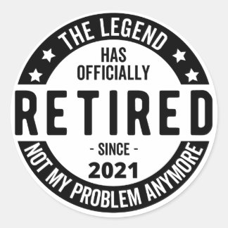 Sticker Rond retraité