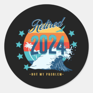 Sticker Rond Retraite officielle 2024