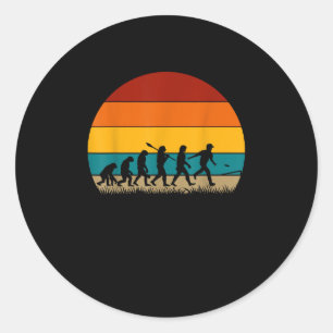 Sticker Rond Rétro Cornhole Evolution Funny Cornhole