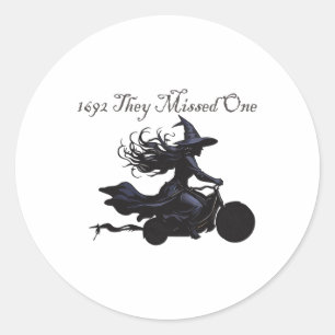 Sticker Rond Retro Girls Trip Salem 1692 Ils Ont Manqué Une Sor