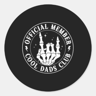 Sticker Rond Retro Papa Birthday Mens Fête des pères Cool Dads 