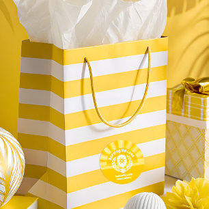 Sticker Rond Retro Sunshine Pickleball Réception de Mariage