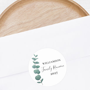 Sticker Rond Retrouvailles familiales modernes et élégantes  