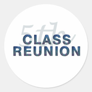 Sticker Rond Réunion de 5e classe