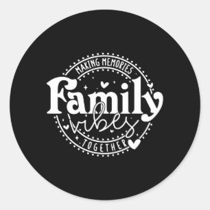 Sticker Rond Réunion de famille Correspondant à la famille Vaca