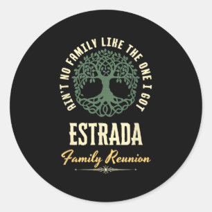 Sticker Rond Reunion Familiale 2025 Conception Correspondante -