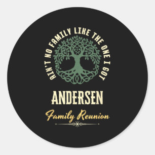 Sticker Rond Reunion familiale 2025 Conception correspondante -