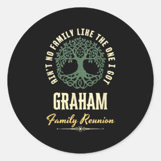 Sticker Rond Reunion familiale 2025 Conception correspondante -