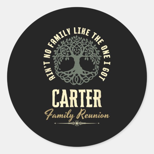 Sticker Rond Reunion familiale 2025 Conception de jumelage - Ca (Devant)