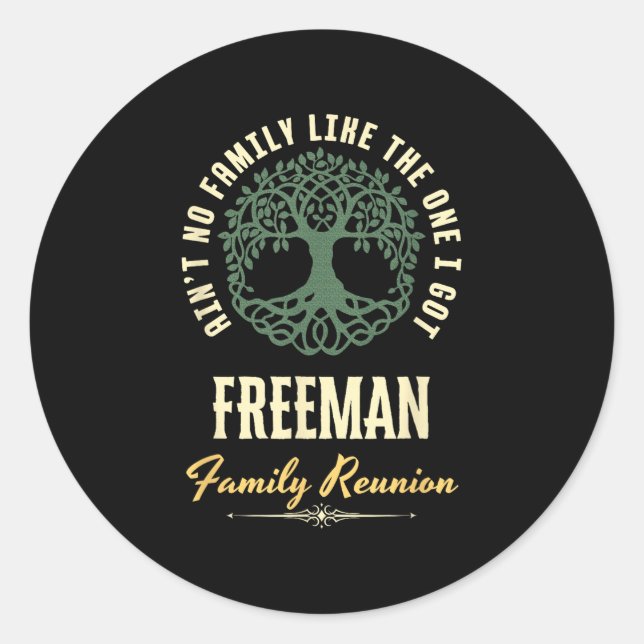 Sticker Rond Reunion familiale 2025 Conception de jumelage - Fr (Devant)