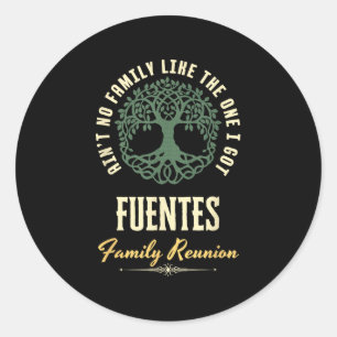 Sticker Rond Reunion familiale 2025 Conception de jumelage - Fu