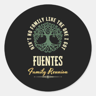 Sticker Rond Reunion familiale 2025 Conception de jumelage - Fu