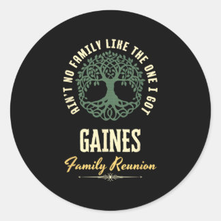 Sticker Rond Reunion familiale 2025 Conception de jumelage - Ga
