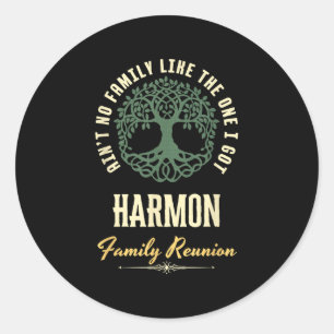 Sticker Rond Reunion familiale 2025 Conception de jumelage - Ha