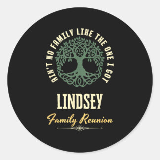 Sticker Rond Reunion familiale 2025 Conception de jumelage - Li