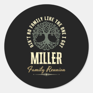 Sticker Rond Reunion familiale 2025 Conception de jumelage - Mi