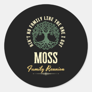 Sticker Rond Reunion familiale 2025 Conception de jumelage - Mo