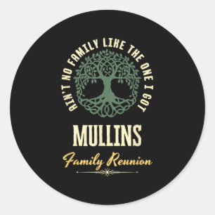 Sticker Rond Reunion familiale 2025 Conception de jumelage - Mu