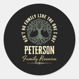 Sticker Rond Reunion familiale 2025 Conception de jumelage - Pe
