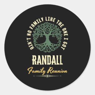 Sticker Rond Reunion familiale 2025 Conception de jumelage - Ra