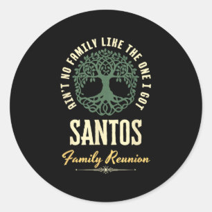 Sticker Rond Reunion familiale 2025 Conception de jumelage - Sa