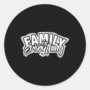 Sticker Rond Réunion familiale 2025 Vibes familiales Faire des