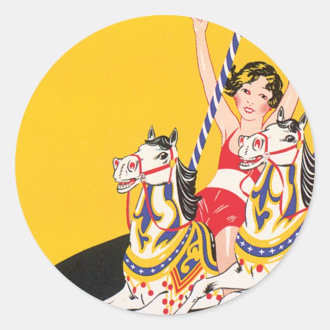 Sticker Rond Revere Beach dimanche (Devant)
