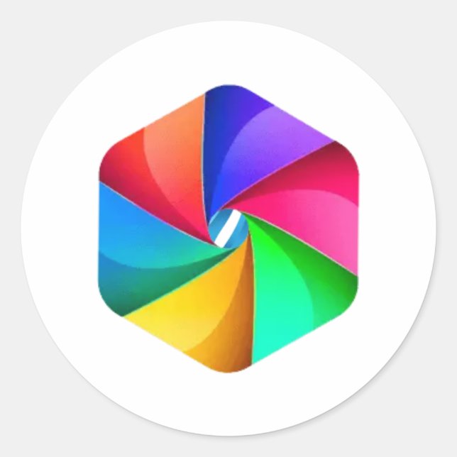 Sticker Rond Rêves célestes. (Devant)