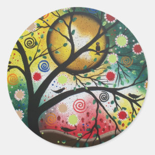 Sticker Rond Révolution des couleurs par Lori Everett