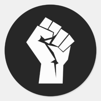 Sticker Rond Révolution soulevée la première