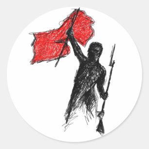 Sticker Rond Révolutionnaire !