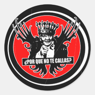 Sticker Rond REY ALAS Por que no te callas Juan carlos