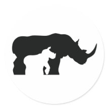 Rhino noir et blanc