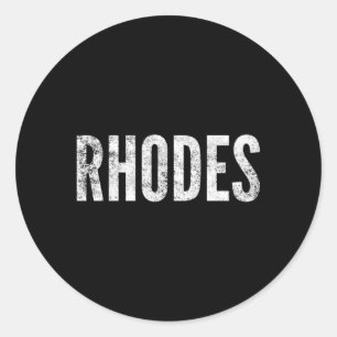 Sticker Rond Rhodes