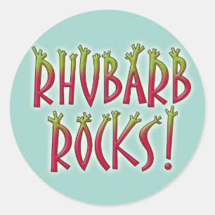 Sticker Rond Rhubarb Rocks
