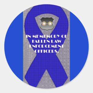 STICKER ROND RIBBON DE L'APPLICATION DE LA LOI