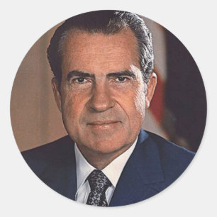 Sticker Rond Richard Nixon 37