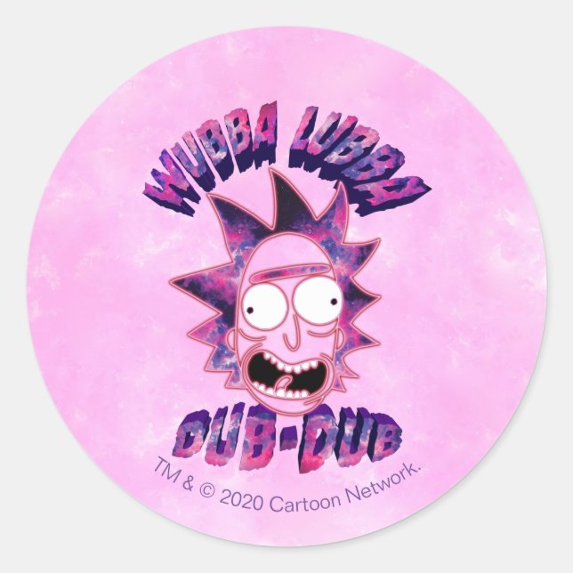 Sticker Rond RICK ET MORTY™ | Dub-Dub Lubba Wubba (Devant)