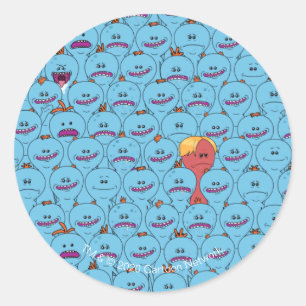 Sticker Rond RICK ET MORTY™ Kirkland M. Meeseeks