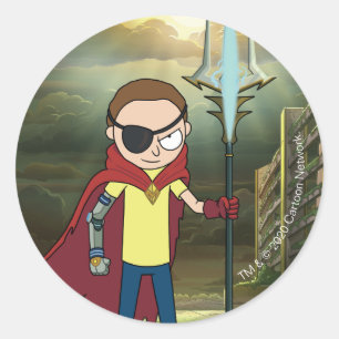Sticker Rond RICK ET MORTY™   Morty