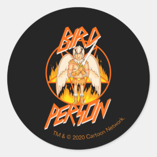 Sticker Rond RICK ET MORTY™   Pentagramme d'oiseaux