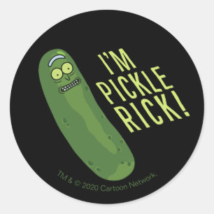 Sticker Rond RICK ET MORTY™   Retourner La Touche