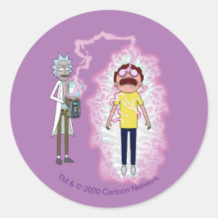 Sticker Rond RICK ET MORTY™  Vous Vivez Avec Les Conséquence