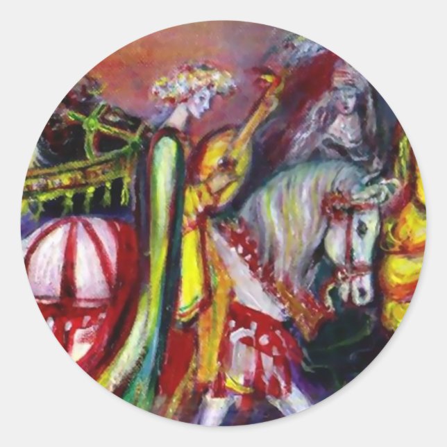 Sticker Rond RIDERS DANS le détail de la nuit (Devant)